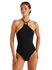 Costume intero Jasmine Covered Hoop HUNZA G Donna - Nero