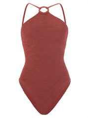 Costume intero Jasmine Covered Hoop HUNZA G Donna - Rosso
