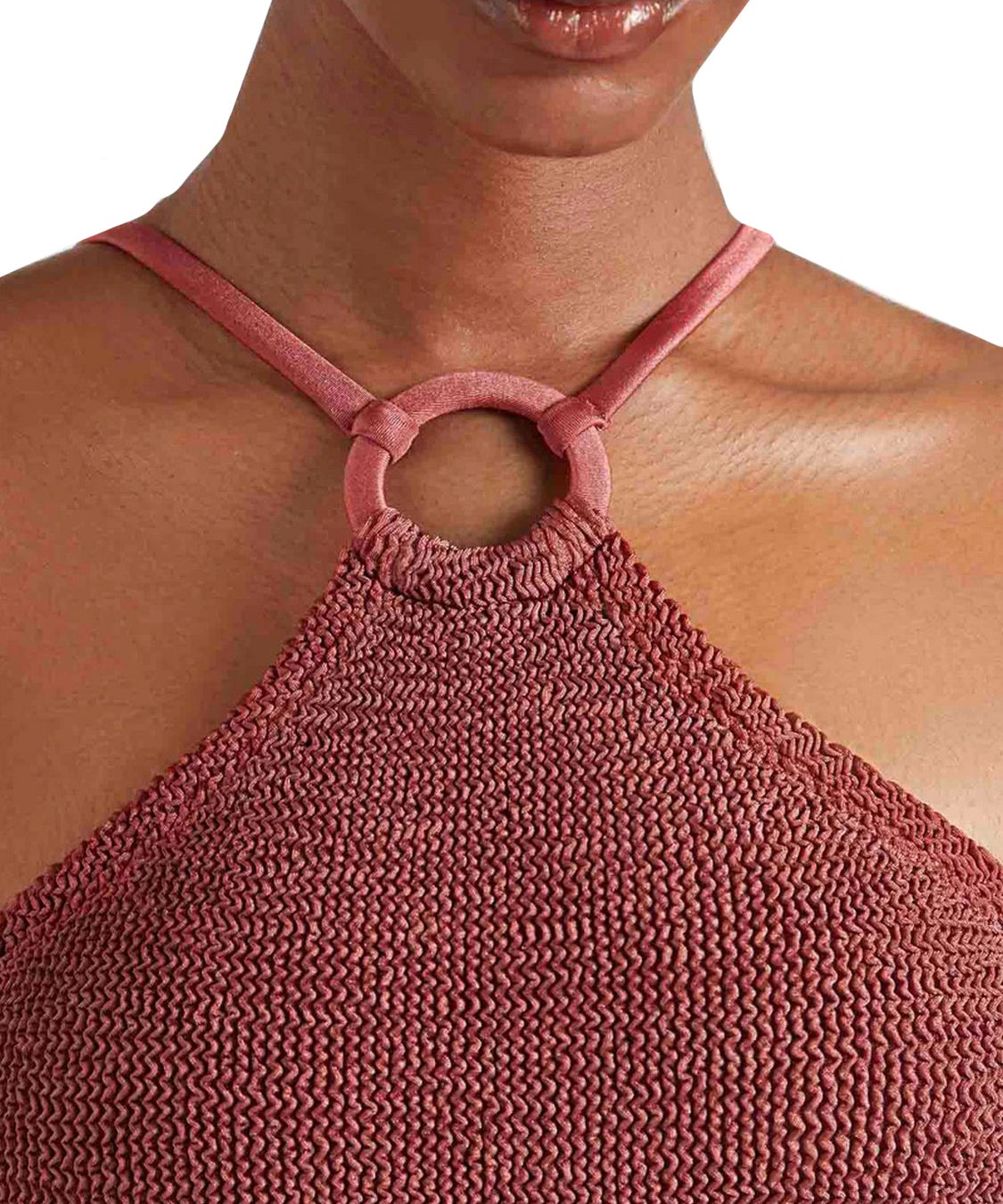 Costume intero Jasmine Covered Hoop HUNZA G Donna - Rosso
