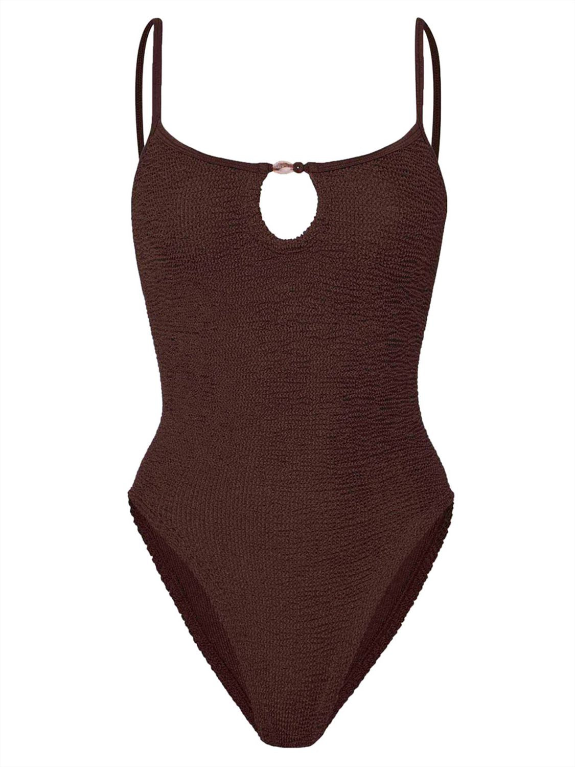 Costume intero Mia Beaded Swim HUNZA G Donna - Marrone