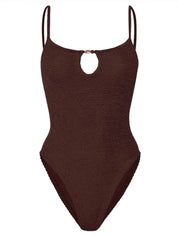 Costume intero Mia Beaded Swim HUNZA G Donna - Marrone