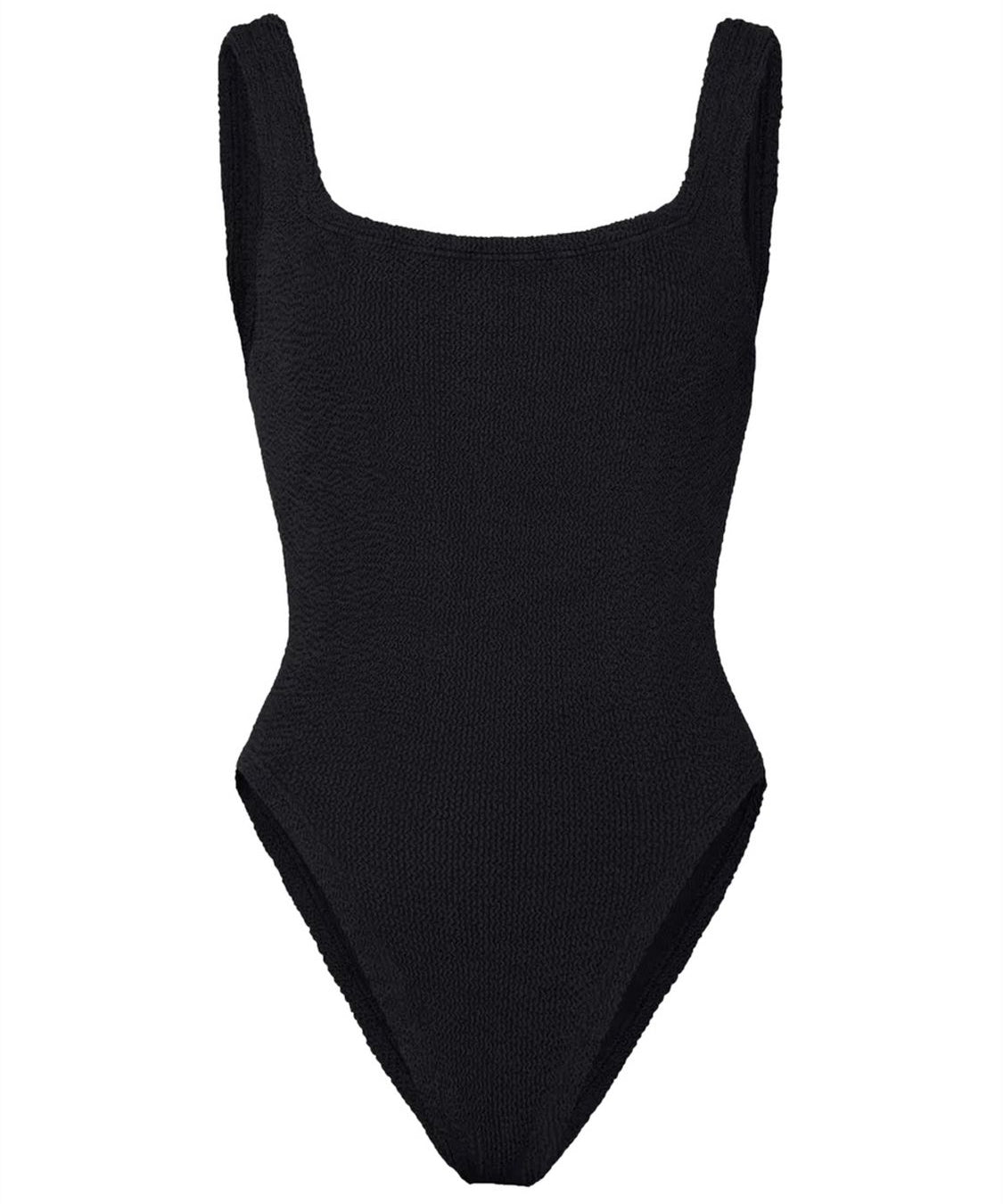 Costume intero Square Neck Swim HUNZA G Donna - Nero