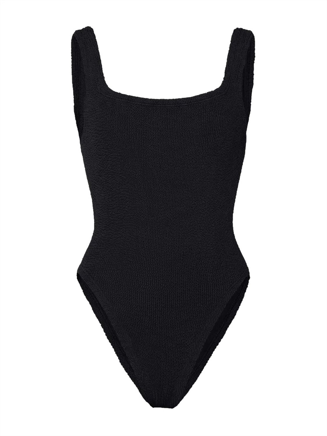 Costume intero Square Neck Swim HUNZA G Donna - Nero