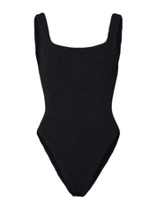 Costume intero Square Neck Swim HUNZA G Donna - Nero