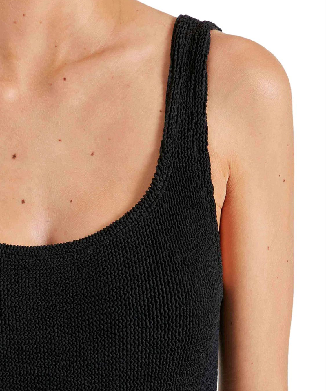 Costume intero Square Neck Swim HUNZA G Donna - Nero