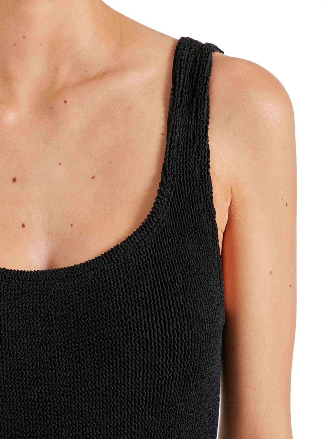 Costume intero Square Neck Swim HUNZA G Donna - Nero
