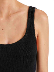 Costume intero Square Neck Swim HUNZA G Donna - Nero