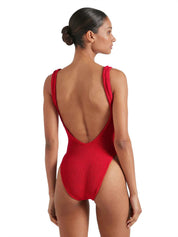 Costume intero Square Neck Swim HUNZA G Donna - Rosso