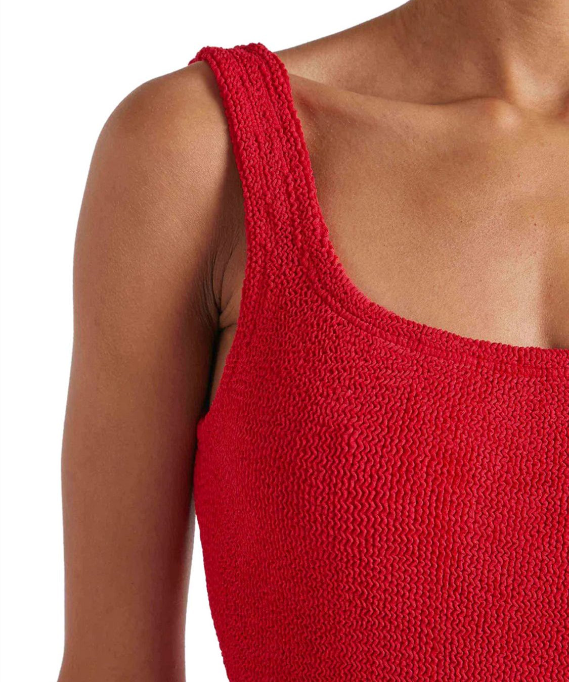 Costume intero Square Neck Swim HUNZA G Donna - Rosso