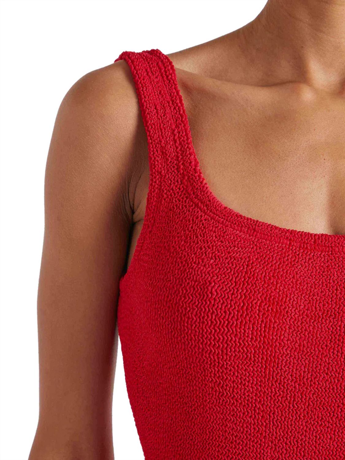 Costume intero Square Neck Swim HUNZA G Donna - Rosso