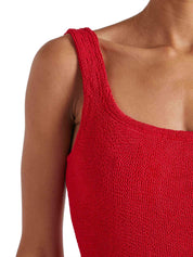 Costume intero Square Neck Swim HUNZA G Donna - Rosso