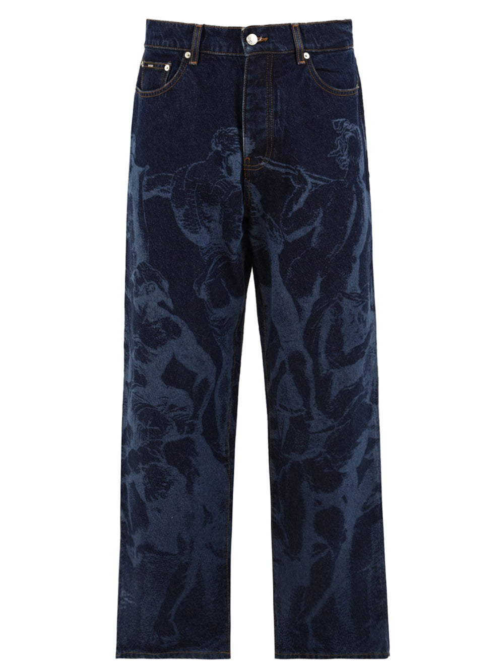 Jeans Battle laser baggy denim IUTER Uomo - Blue
