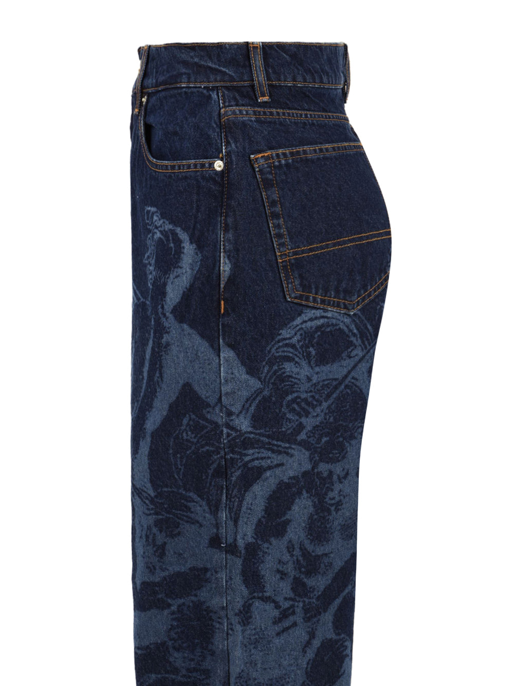 Jeans Battle laser baggy denim IUTER Uomo - Blue