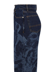 Jeans Battle laser baggy denim IUTER Uomo - Blue