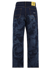 Jeans Battle laser baggy denim IUTER Uomo - Blue