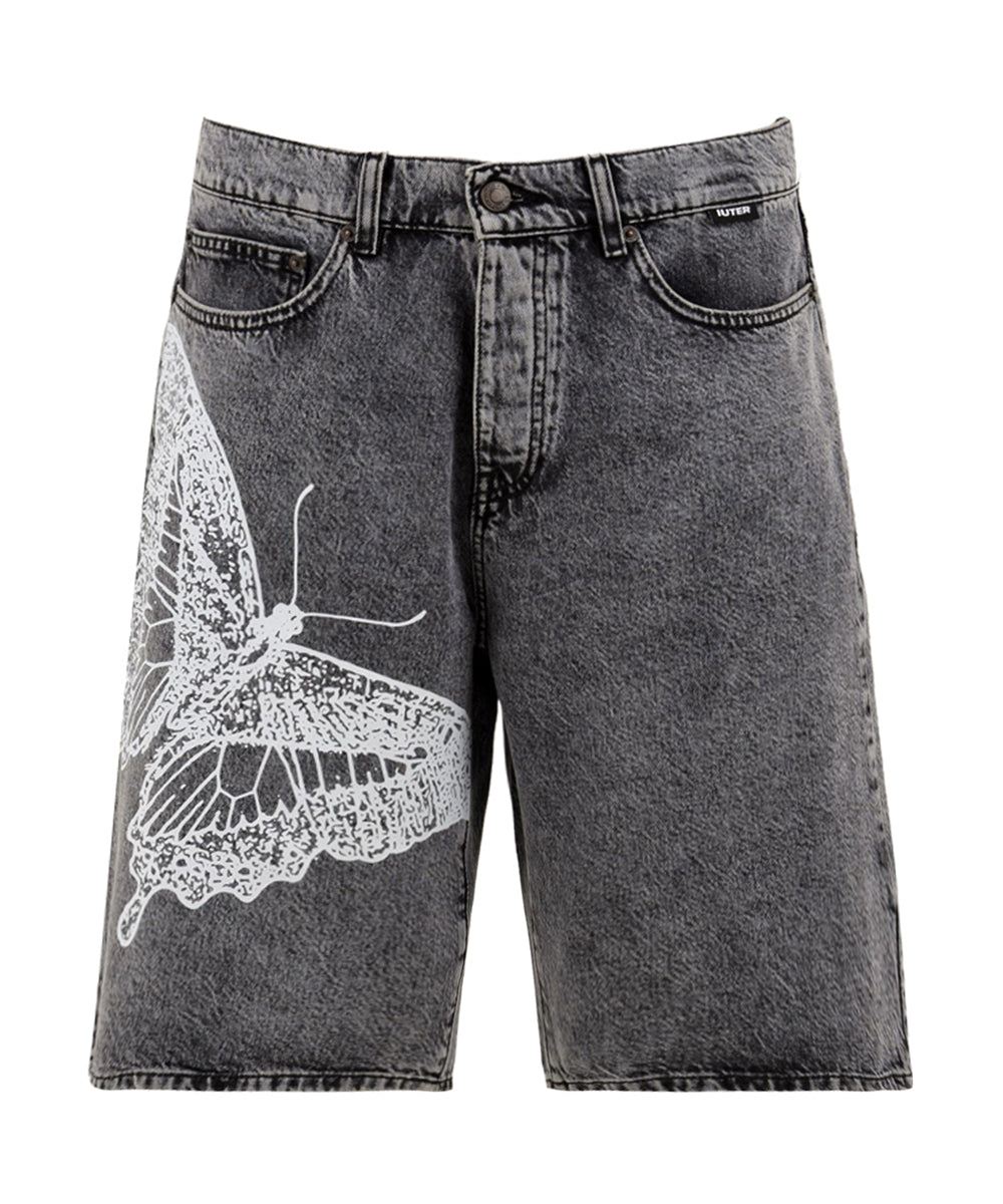Shorts Butterfly loose denim IUTER Uomo - Grigio