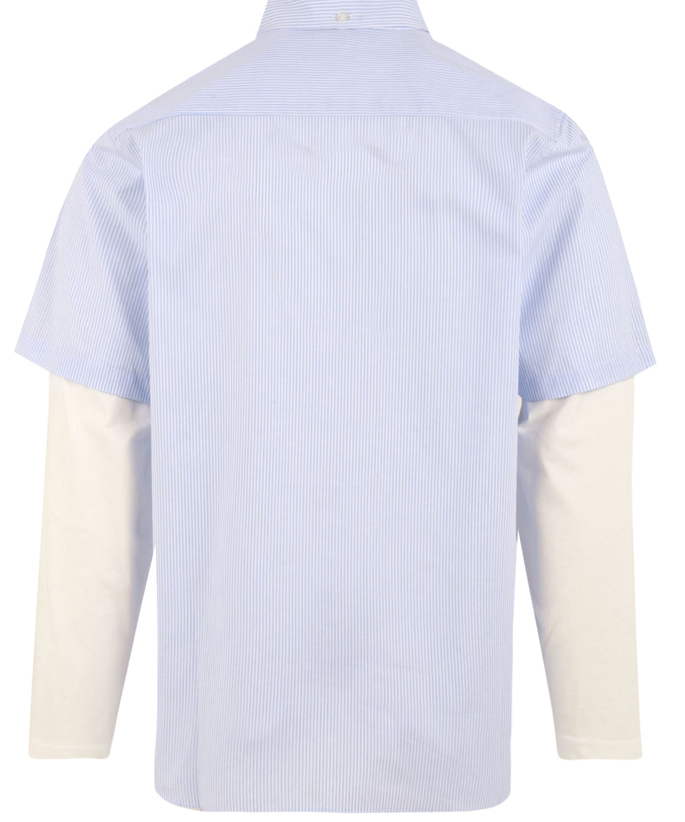 Camicia Butterfly stripes double ls IUTER Uomo - Blue
