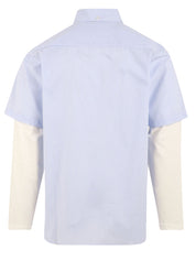 Camicia Butterfly stripes double ls IUTER Uomo - Blue