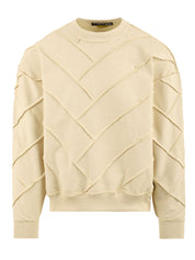 Felpa Parquet reverse crewneck IUTER Uomo - Beige