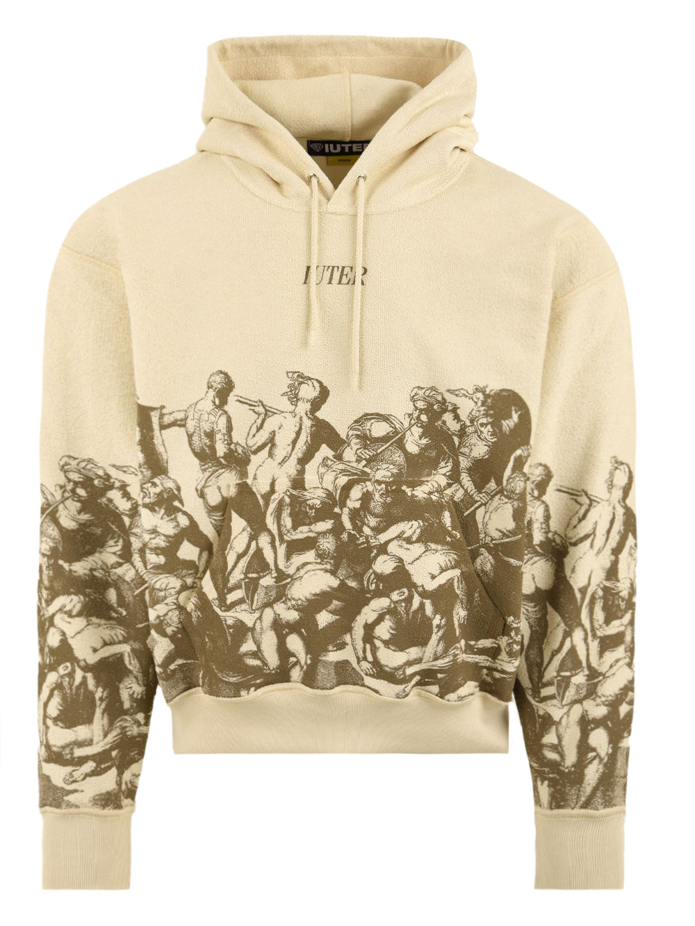 Felpa Battle reverse hoodie IUTER Uomo - Beige