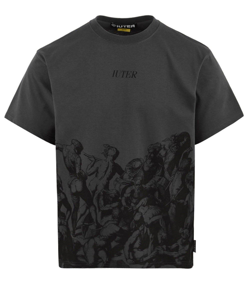 T-shirt Battle reverse stitch IUTER Uomo - Grigio