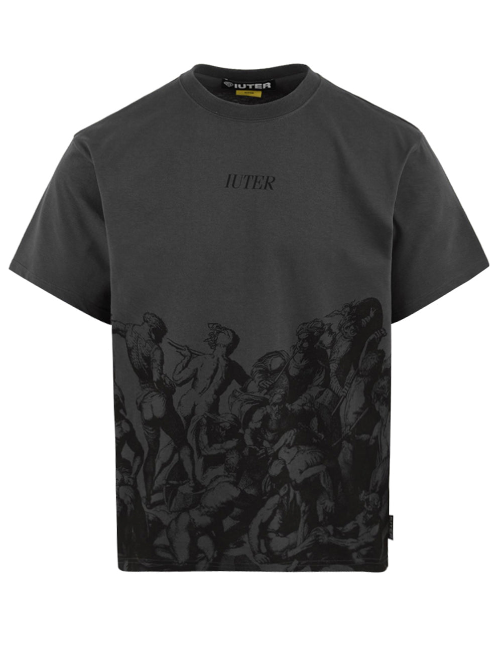 T-shirt Battle reverse stitch IUTER Uomo - Grigio