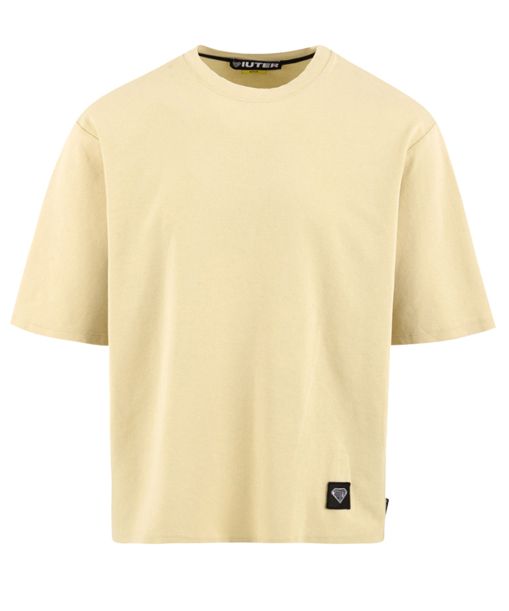 T-shirt Ribbed boxy IUTER Uomo - Beige
