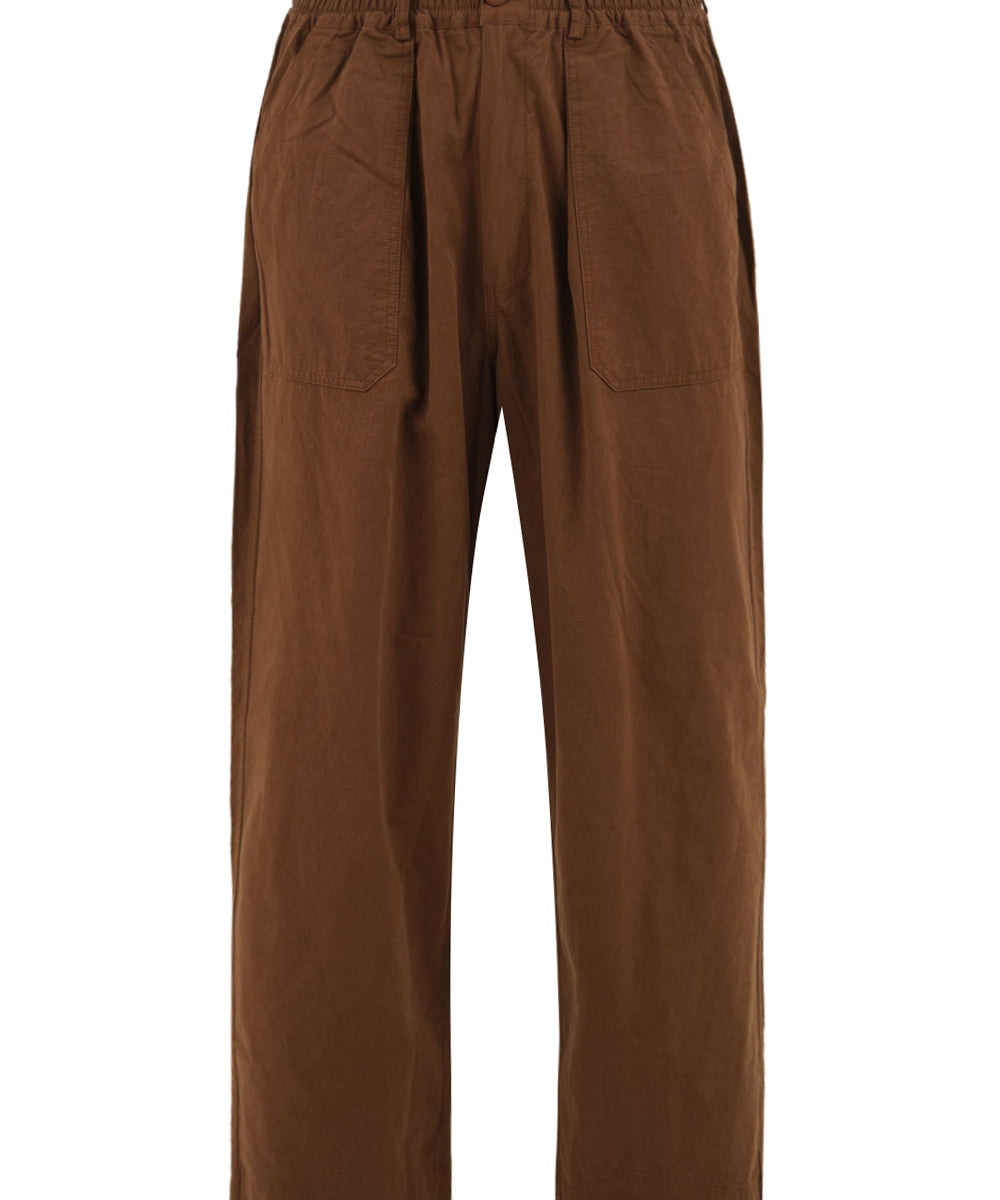 Pantalone One tuck wide fatigue KAPPY Unisex - Marrone