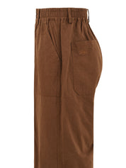 Pantalone One tuck wide fatigue KAPPY Unisex - Marrone
