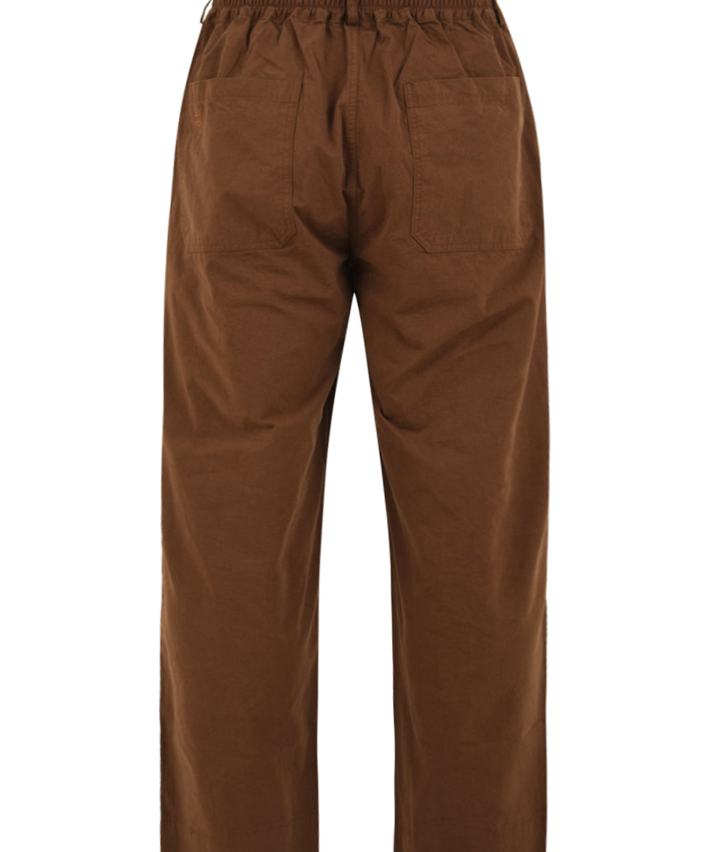 Pantalone One tuck wide fatigue KAPPY Unisex - Marrone