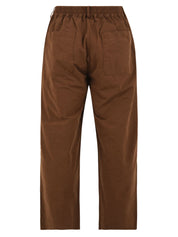 Pantalone One tuck wide fatigue KAPPY Unisex - Marrone