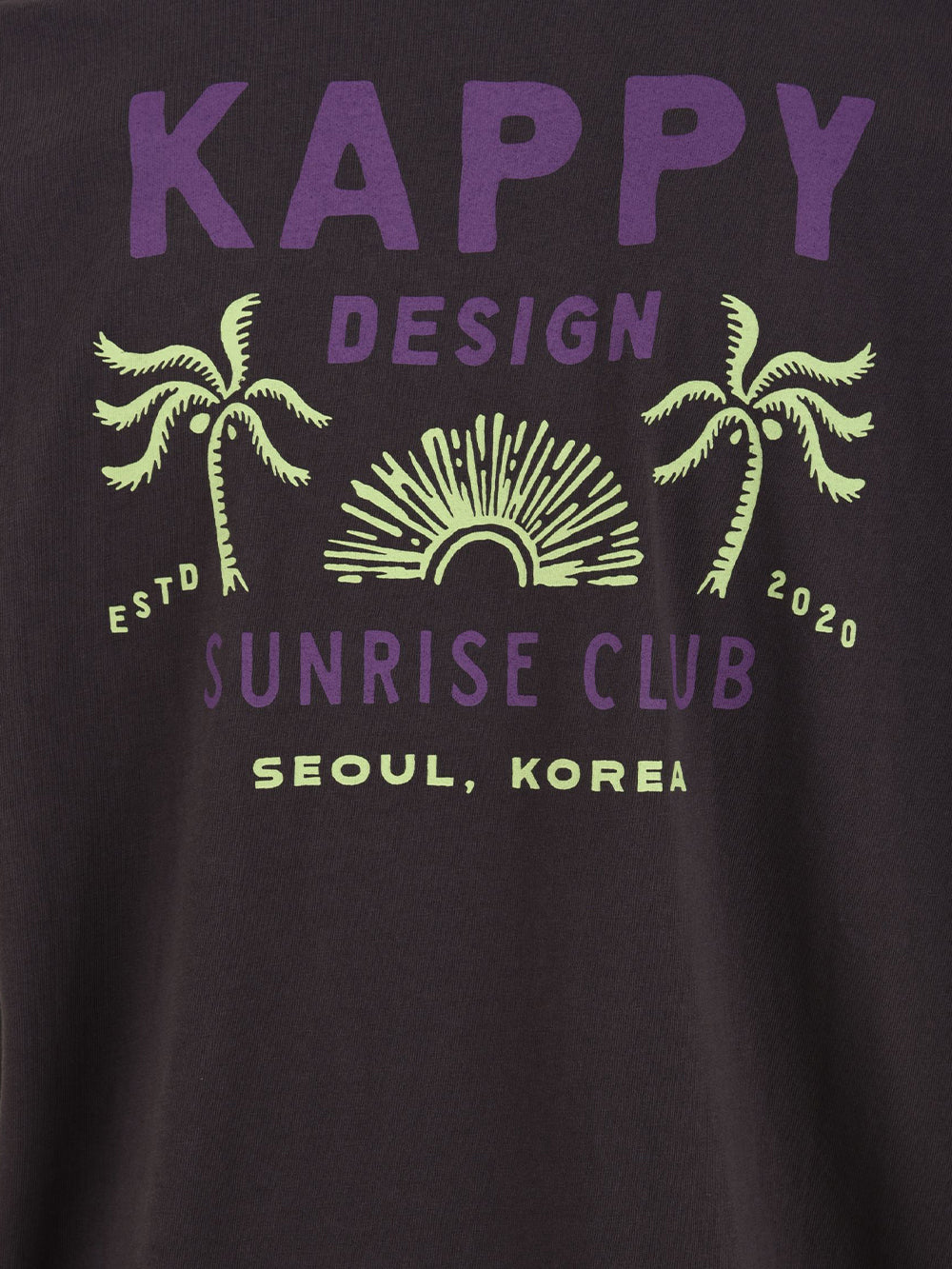 T-shirt Palm coast KAPPY Unisex - Grigio