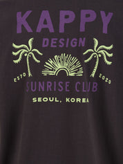 T-shirt Palm coast KAPPY Unisex - Grigio