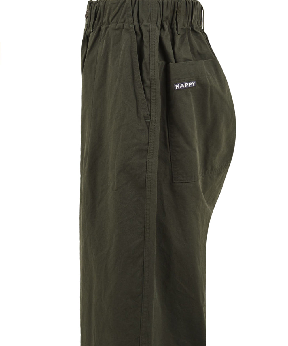 Pantalone Pintuck wide chino KAPPY Unisex - Verde