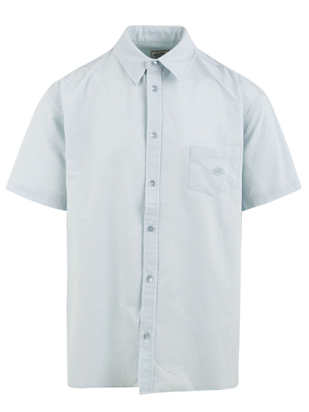 Camicia Relaxed seersucker KAPPY Unisex - Blue