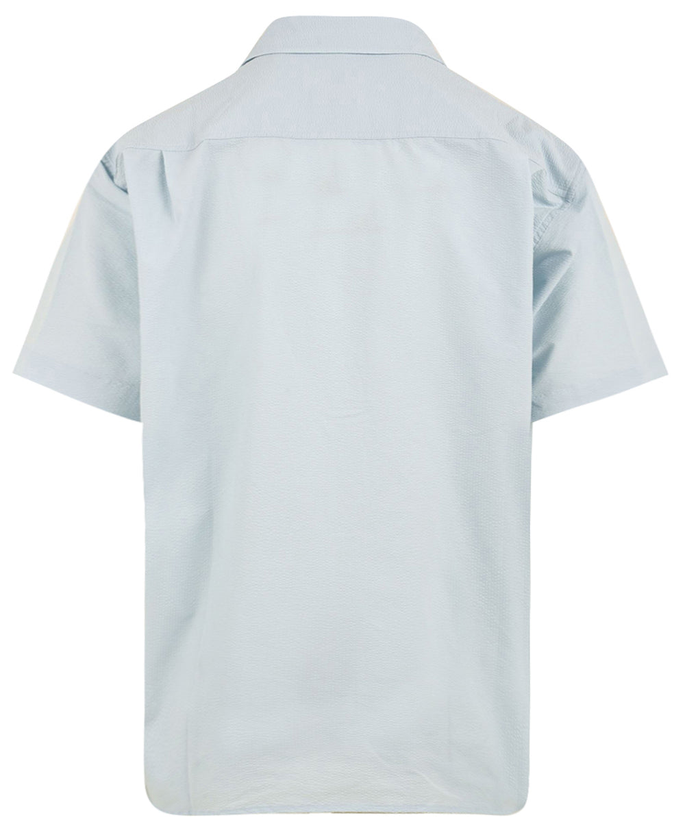 Camicia Relaxed seersucker KAPPY Unisex - Blue