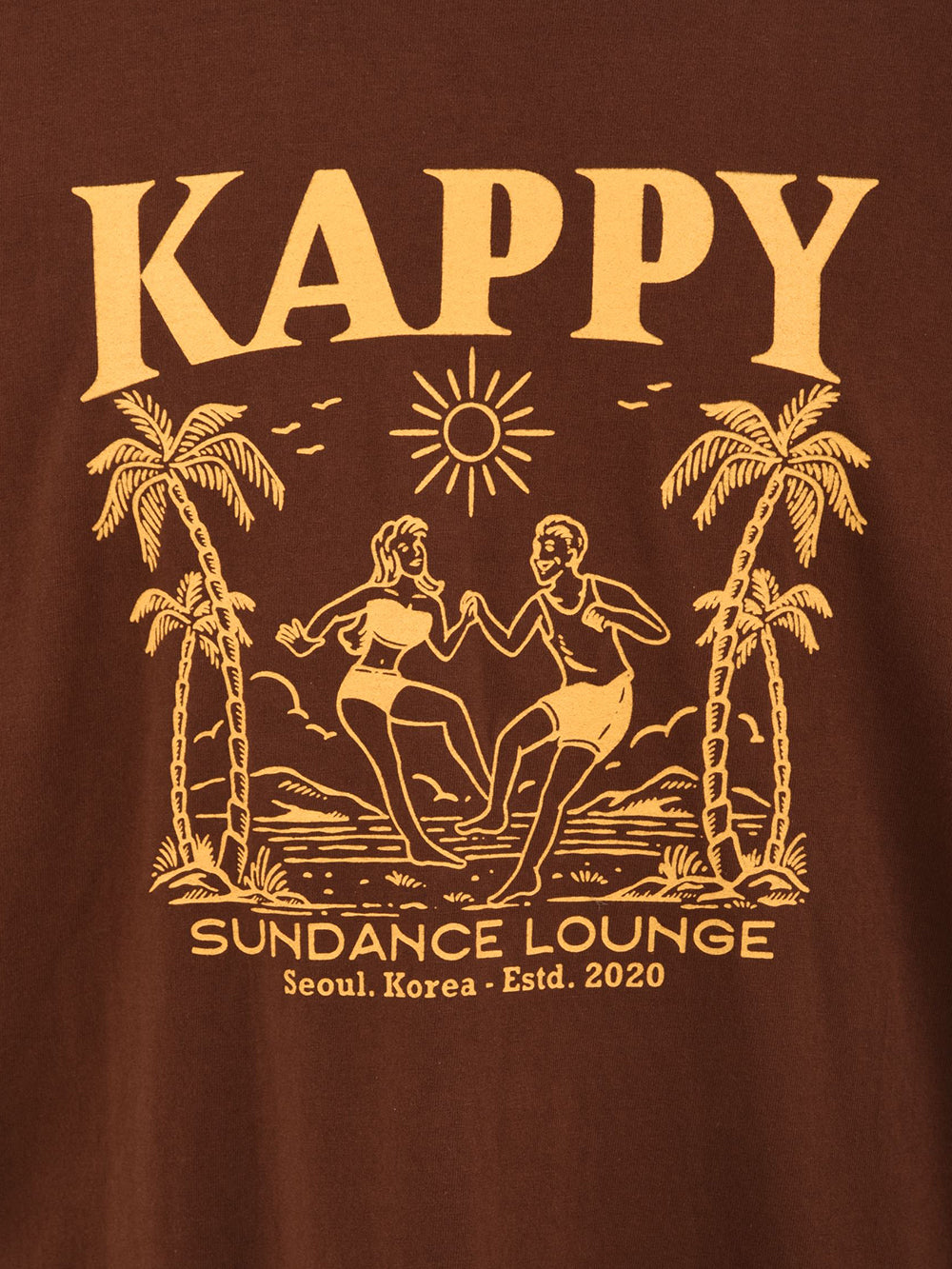 T-shirt Sundance lounge KAPPY Unisex - Marrone