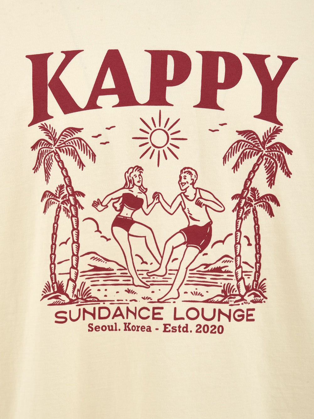T-shirt Sundance lounge KAPPY Unisex - Beige