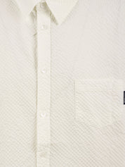 Camicia Seersucker check KAPPY Unisex - Bianco