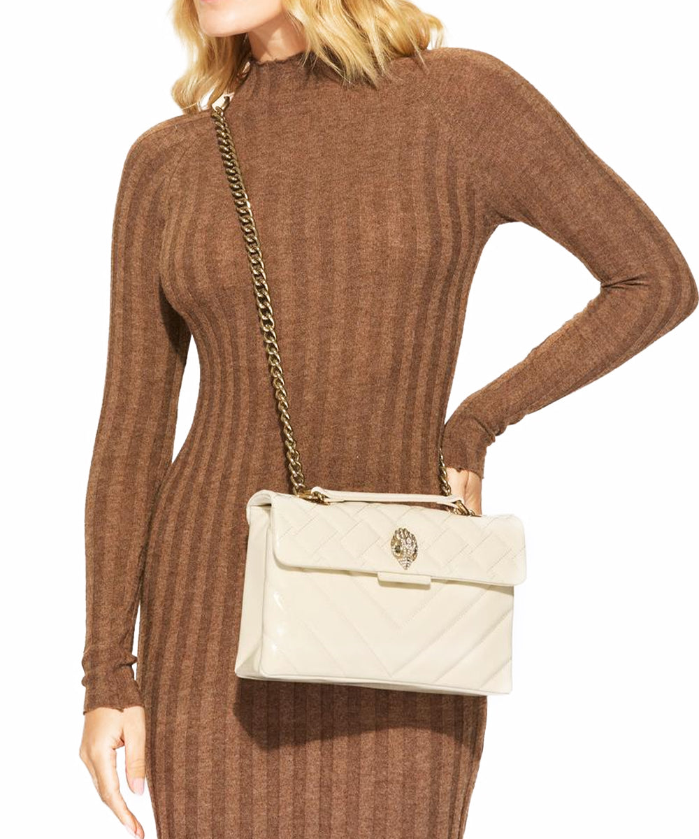 Borsa Leather Kensington KURT GEIGER Donna - Beige