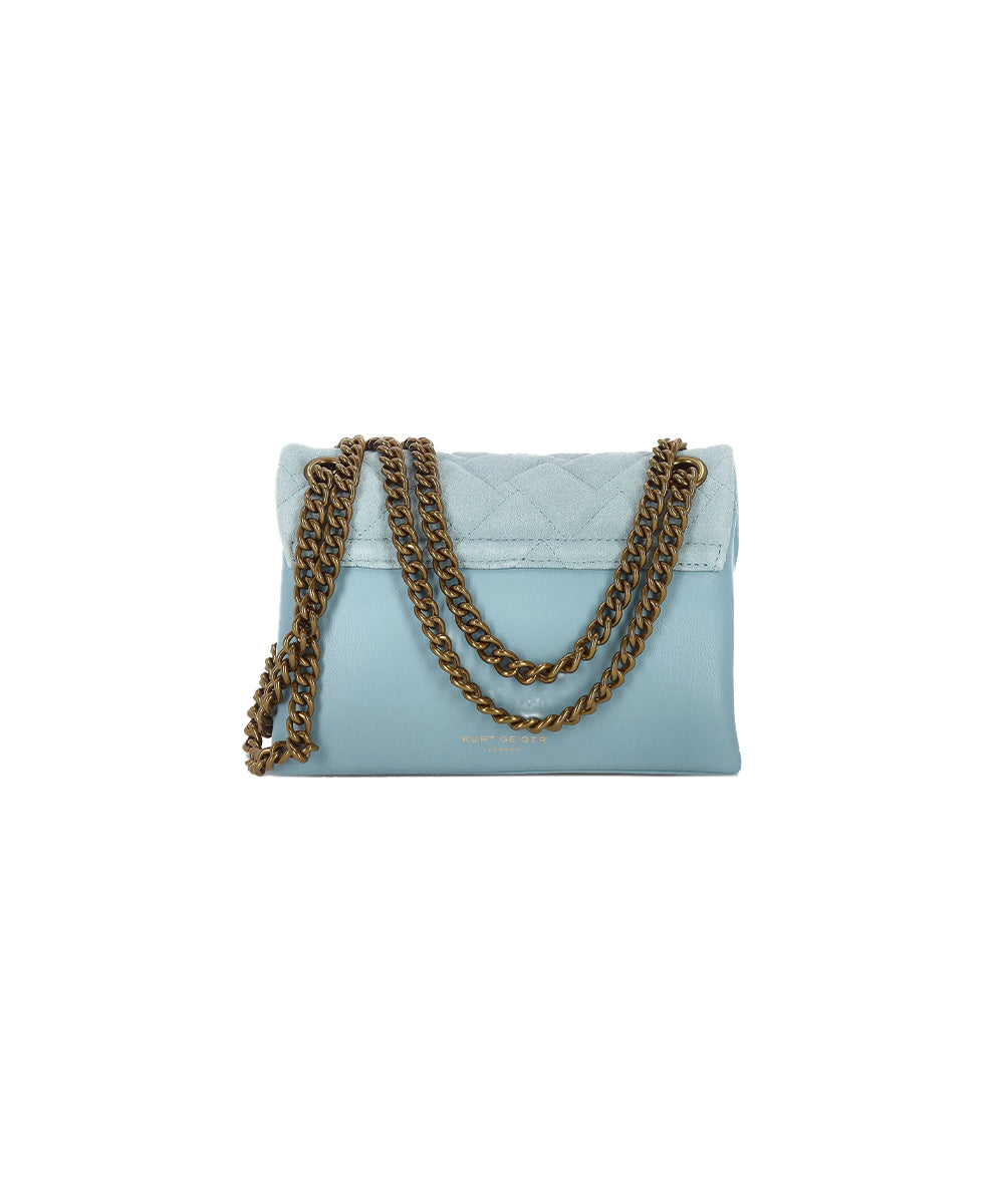 Borsa Leather Mini Kensington KURT GEIGER Donna - Blue