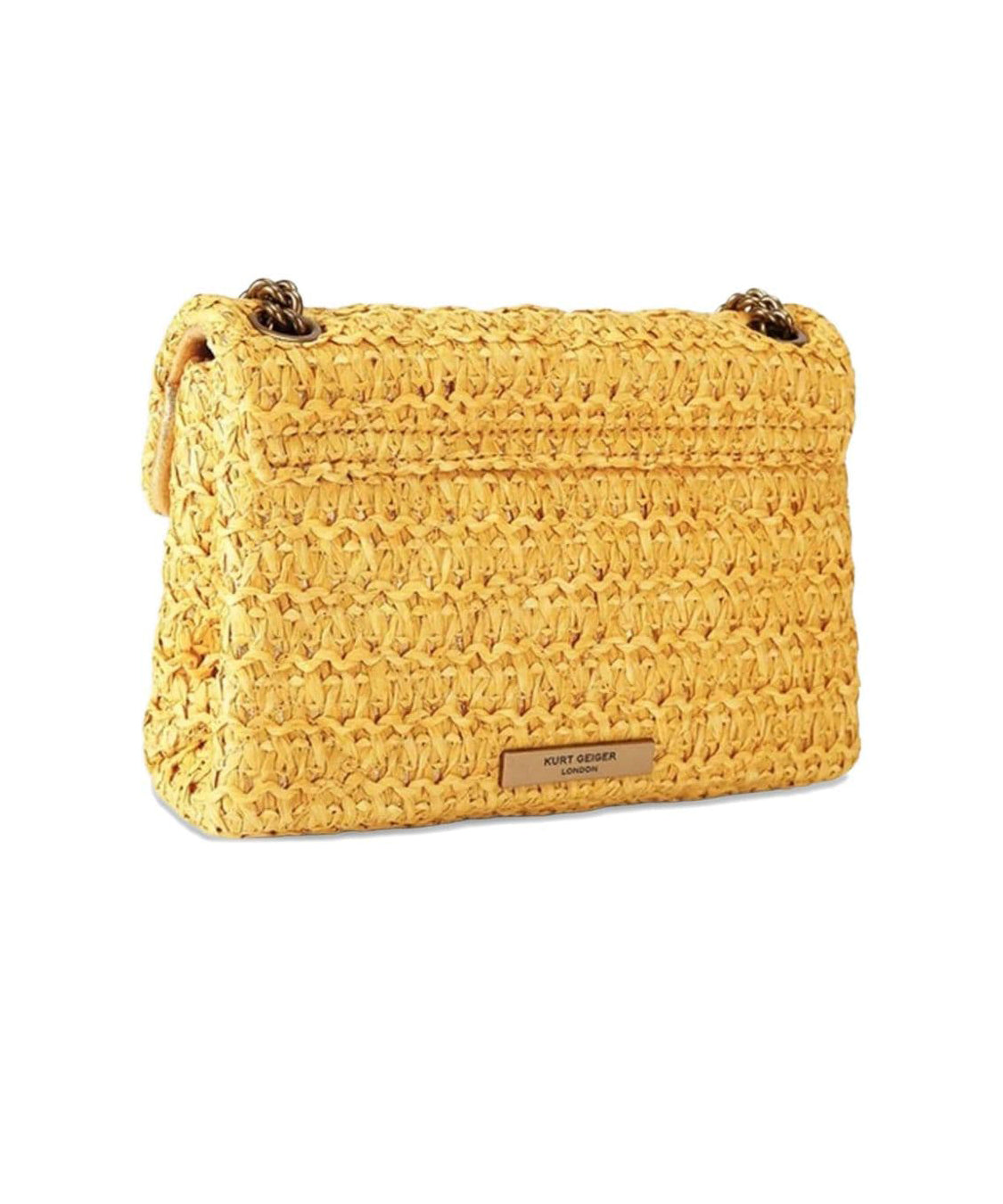 Borsa Raffia Mini Kensington KURT GEIGER Donna - Giallo