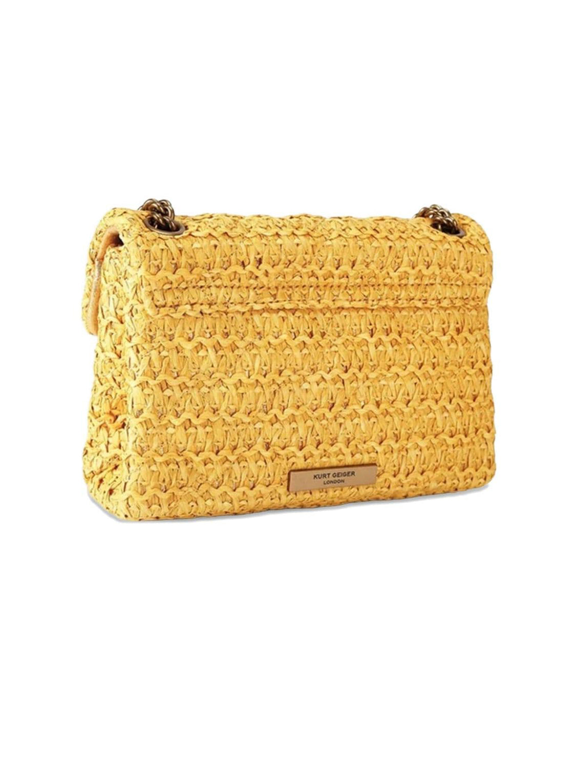 Borsa Raffia Mini Kensington KURT GEIGER Donna - Giallo