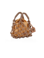 Borsa Small Macrame Crystal KURT GEIGER Donna - Bronzo