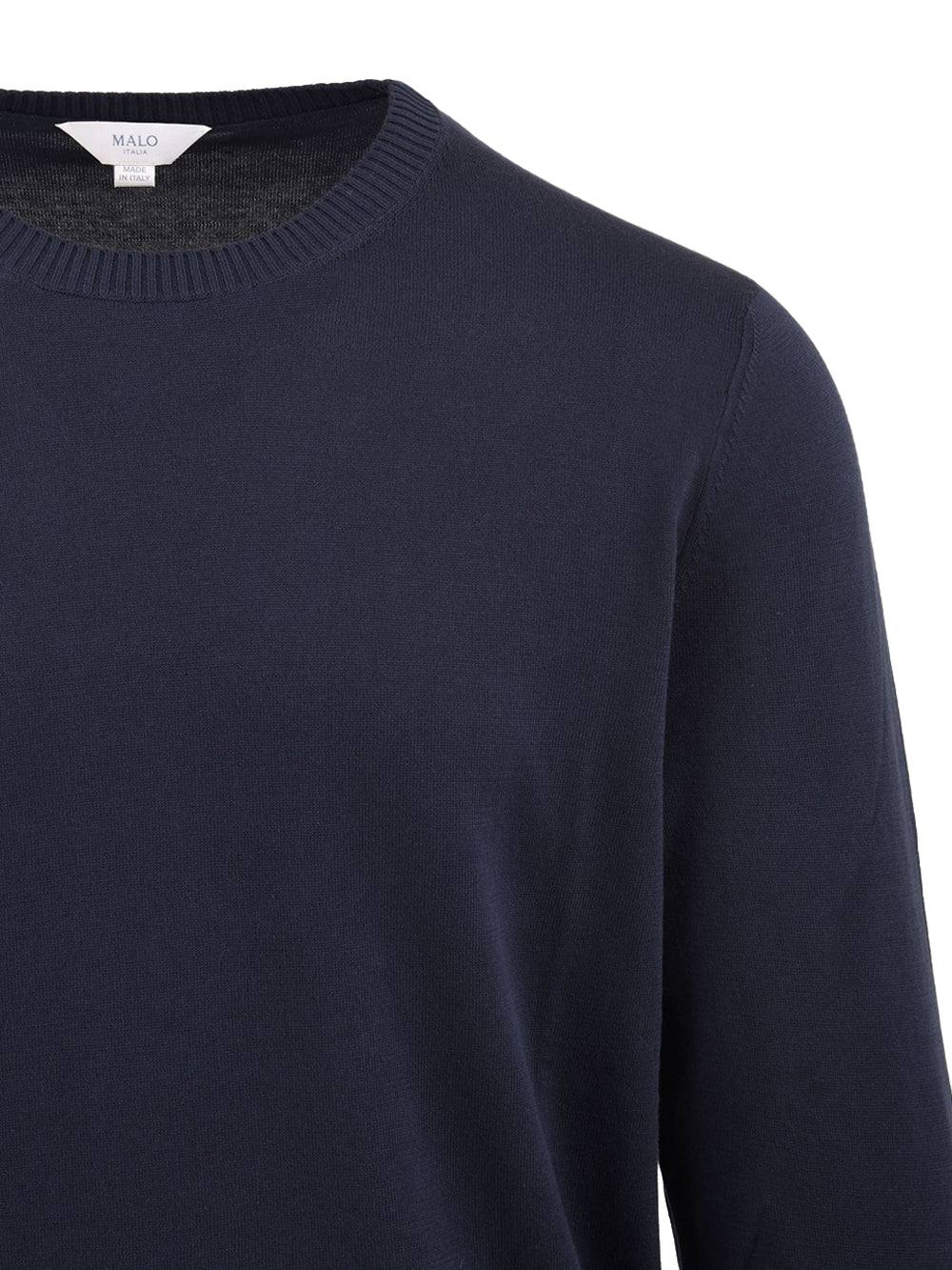 Maglia girocollo manica lunga rasata MALO Uomo - Blue