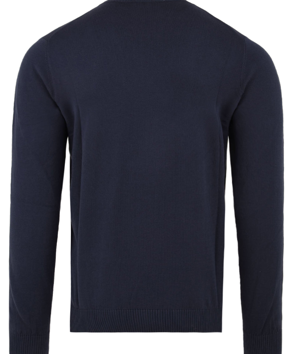 Maglia girocollo manica lunga rasata MALO Uomo - Blue