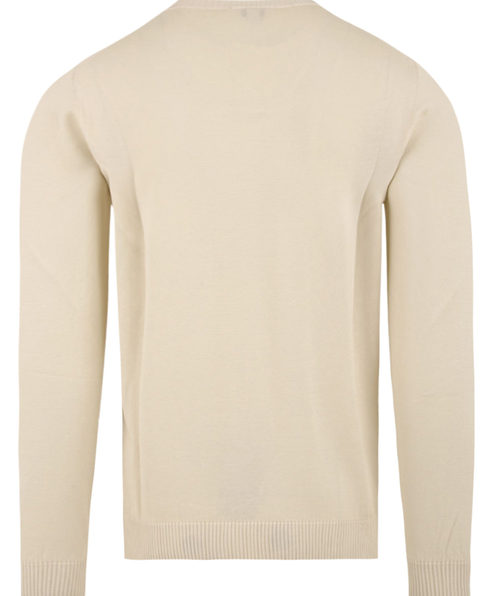 Maglia girocollo manica lunga rasata MALO Uomo - Beige
