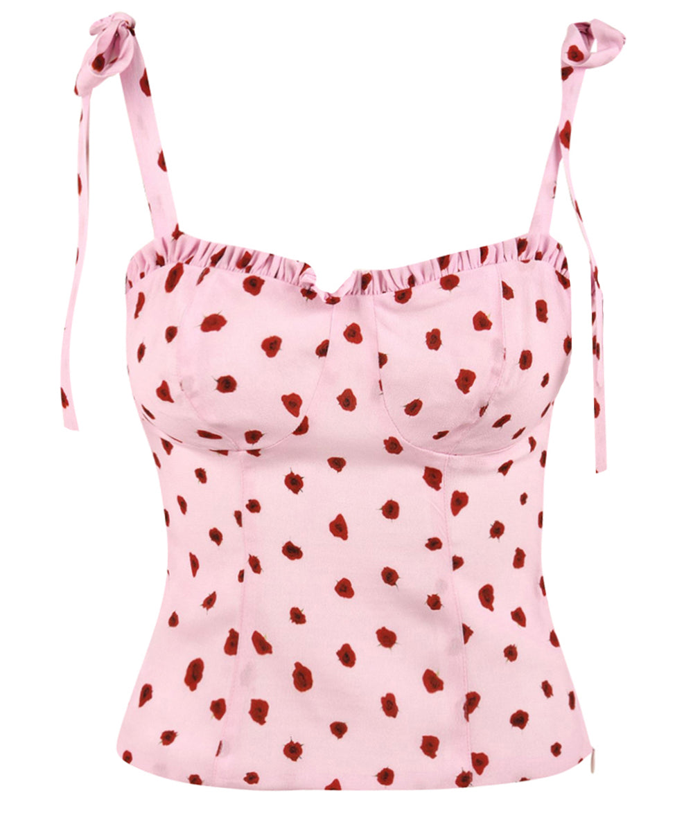 Top Deasy MAR DE MARGARITAS Donna - Rosa