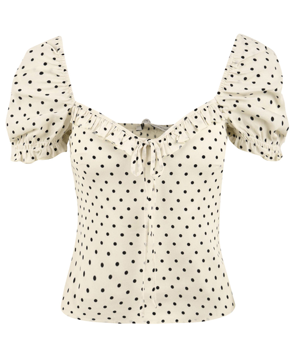 Top Letizia MAR DE MARGARITAS Donna - Bianco