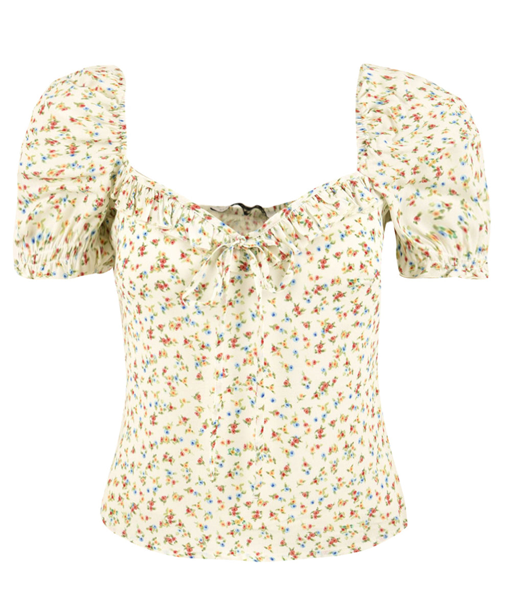 Top Letizia MAR DE MARGARITAS Donna - Bianco